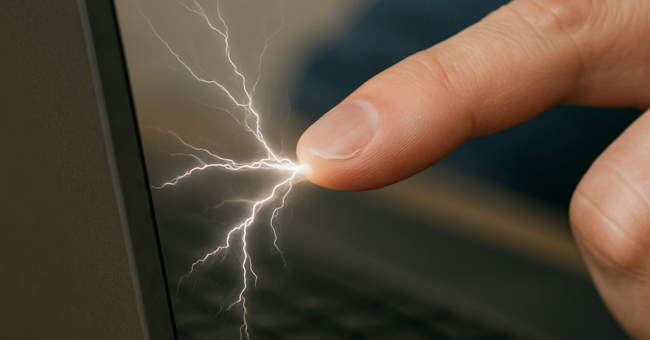 静電気にご注意を